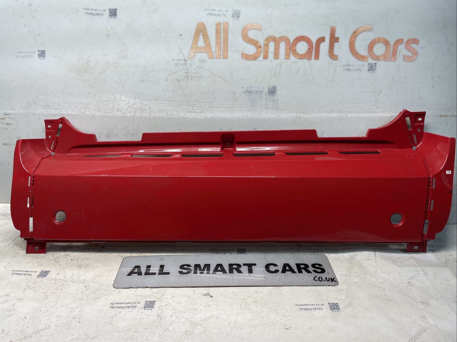 SMART FORTWO 2011 MK2 451 REAR BUMPER PANEL /2007 14 Red