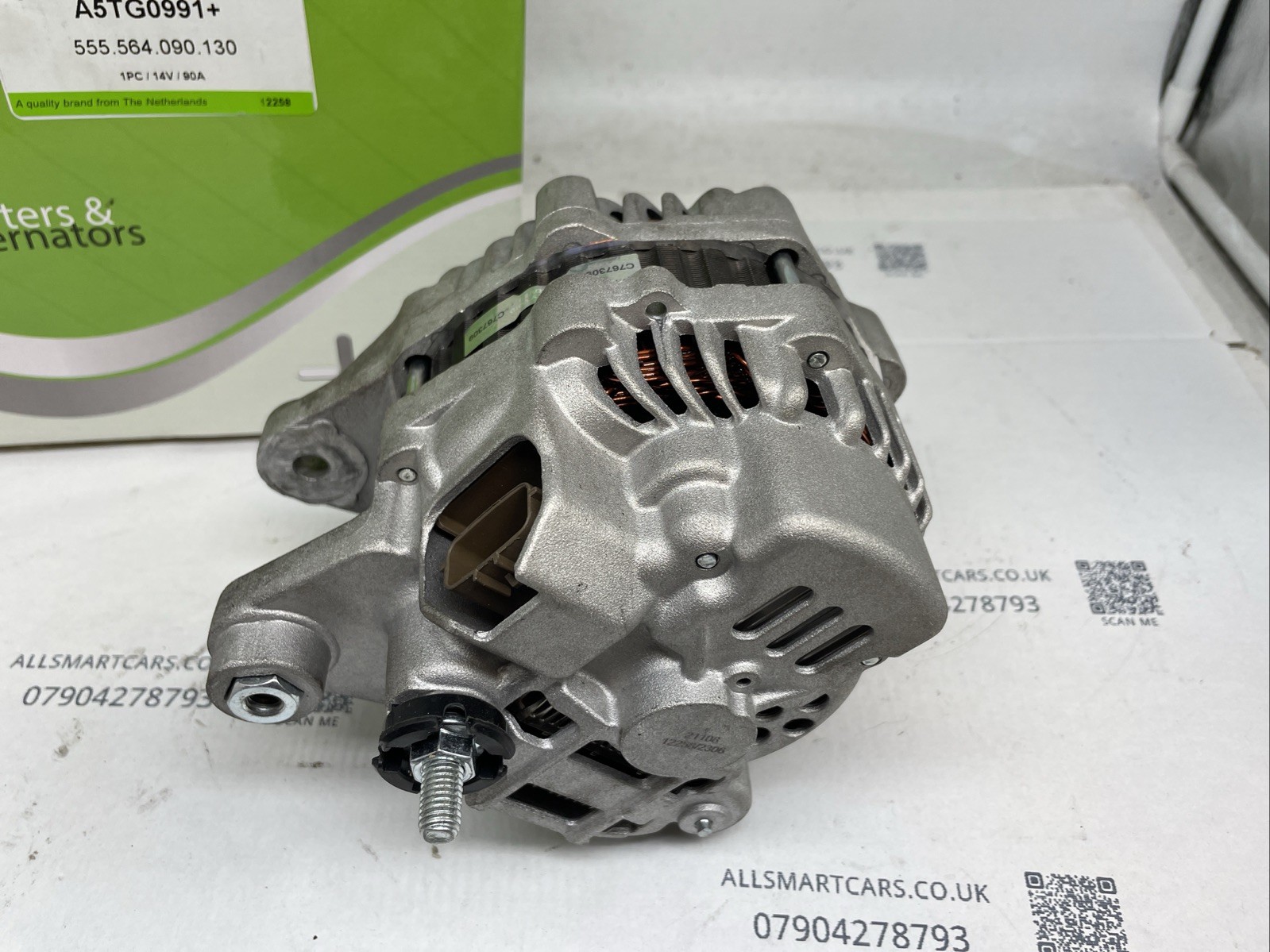 SMART FORTWO 1 0 ALTERNATOR A005TG0991 1800A052 A5TG0991 A1321540001 Image 2