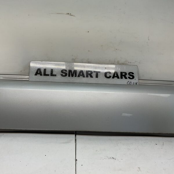 Smart Car Fortwo 450 REAR BUMPER CENTER PANEL SILVER