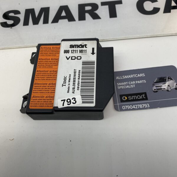 Smart Fortwo Airbag Control Module 02 07 W450 Mk1 157404637468 2