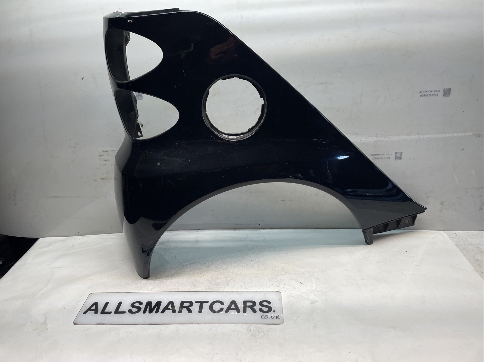 Smart Fortwo Mk2 451 rear driver side wing quarter panel black
