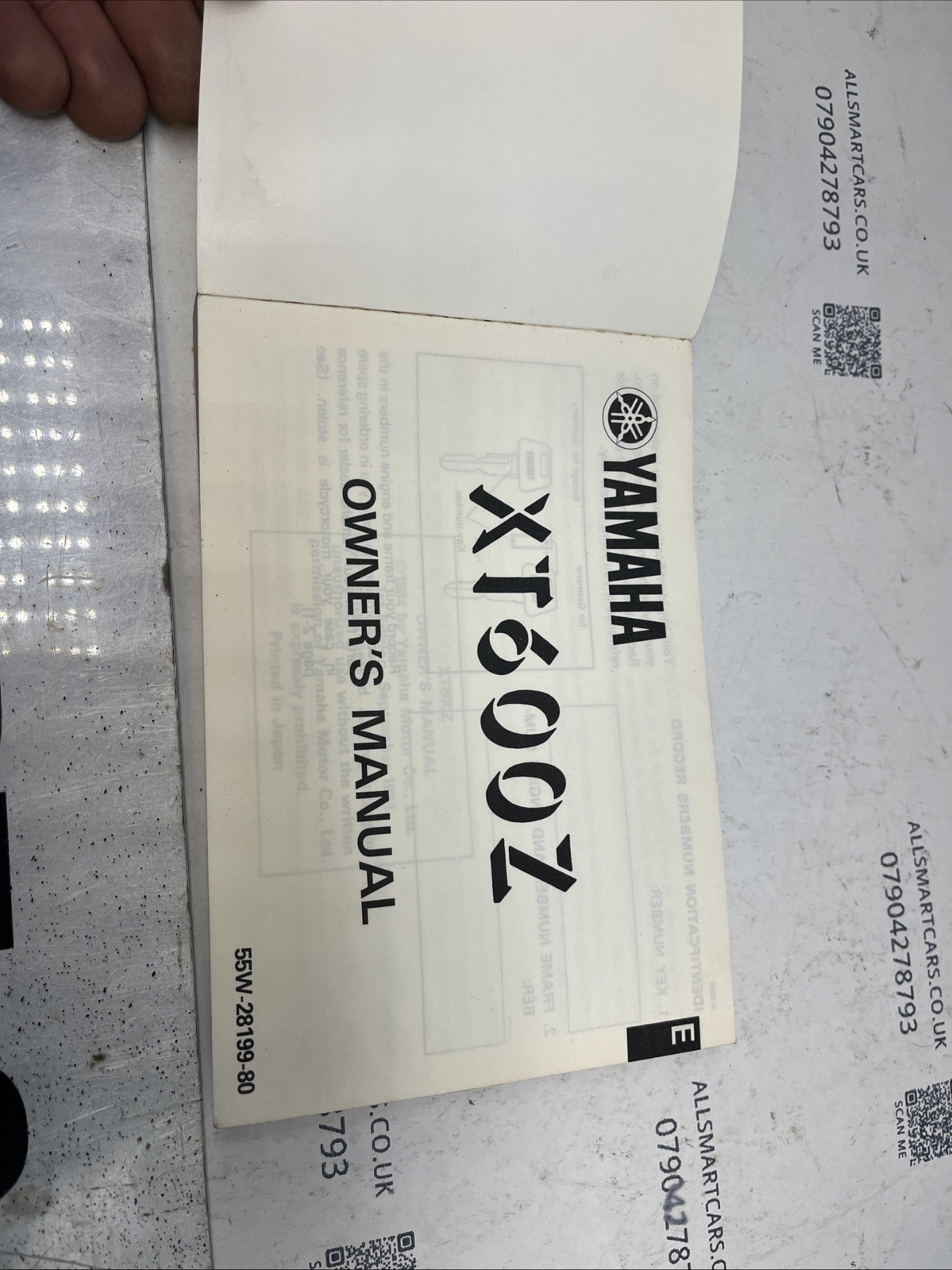 YAMAHA XT600 Z OWNERS MANUAL Image 3