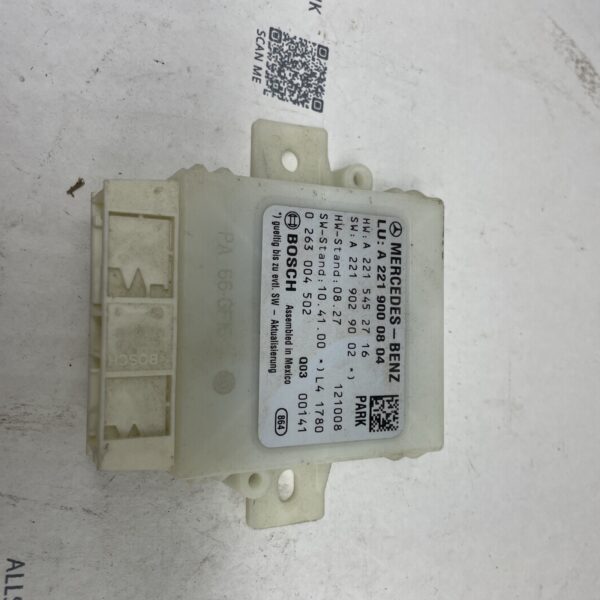 MERCEDES S CLASS W221 2010 2013 PARKING SYSTEM CONTROL A2219000804 M6 157422115689 2
