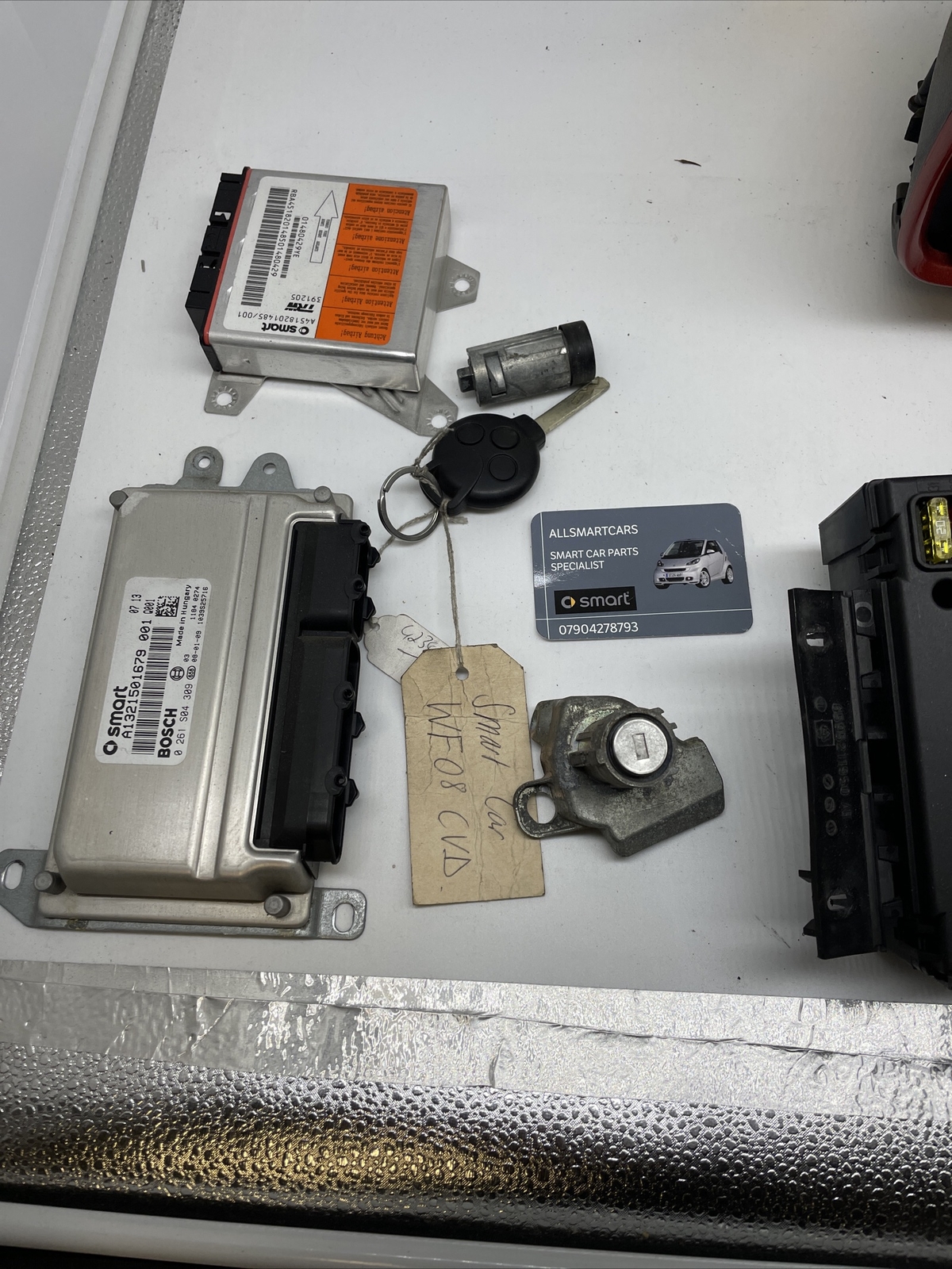 SMART CAR 451 FORTWO COUPE 2007/09 1 0 Turbo ECU KIT & SAM UNIT 97000 Miles Image 3