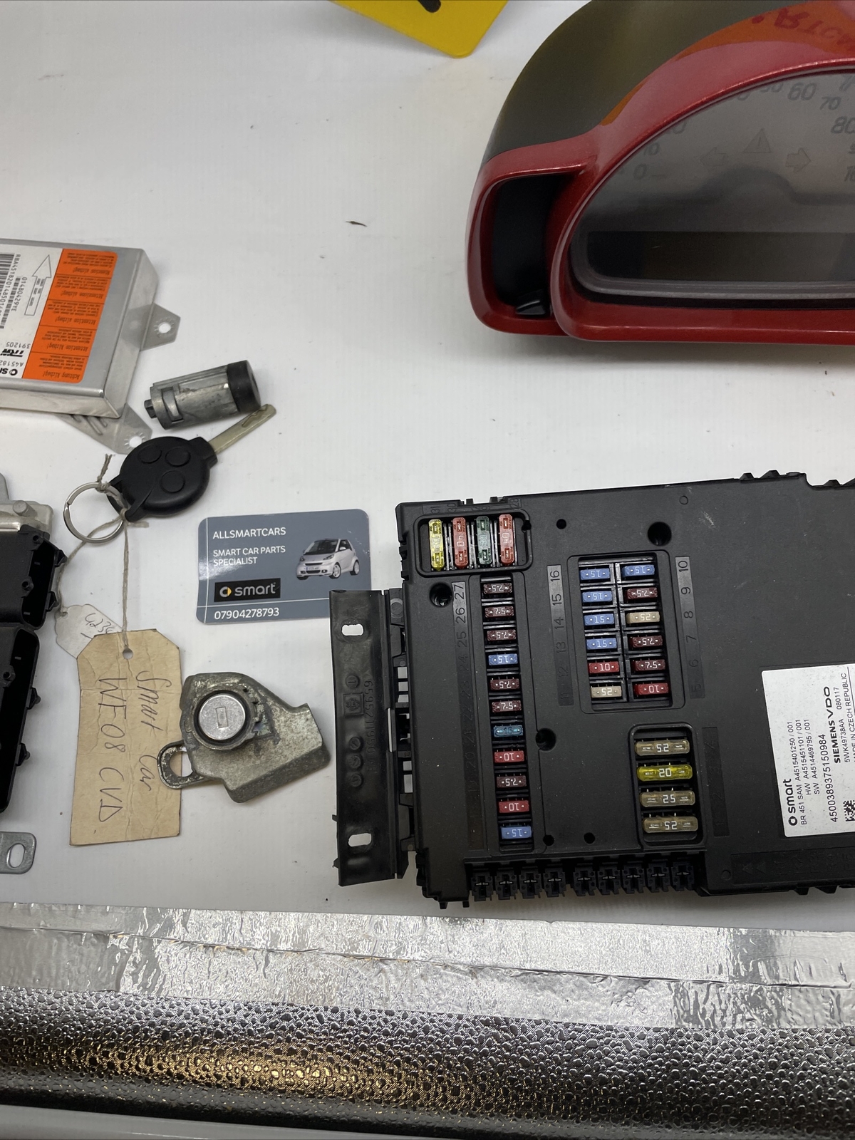 SMART CAR 451 FORTWO COUPE 2007/09 1 0 Turbo ECU KIT & SAM UNIT 97000 Miles Image 4