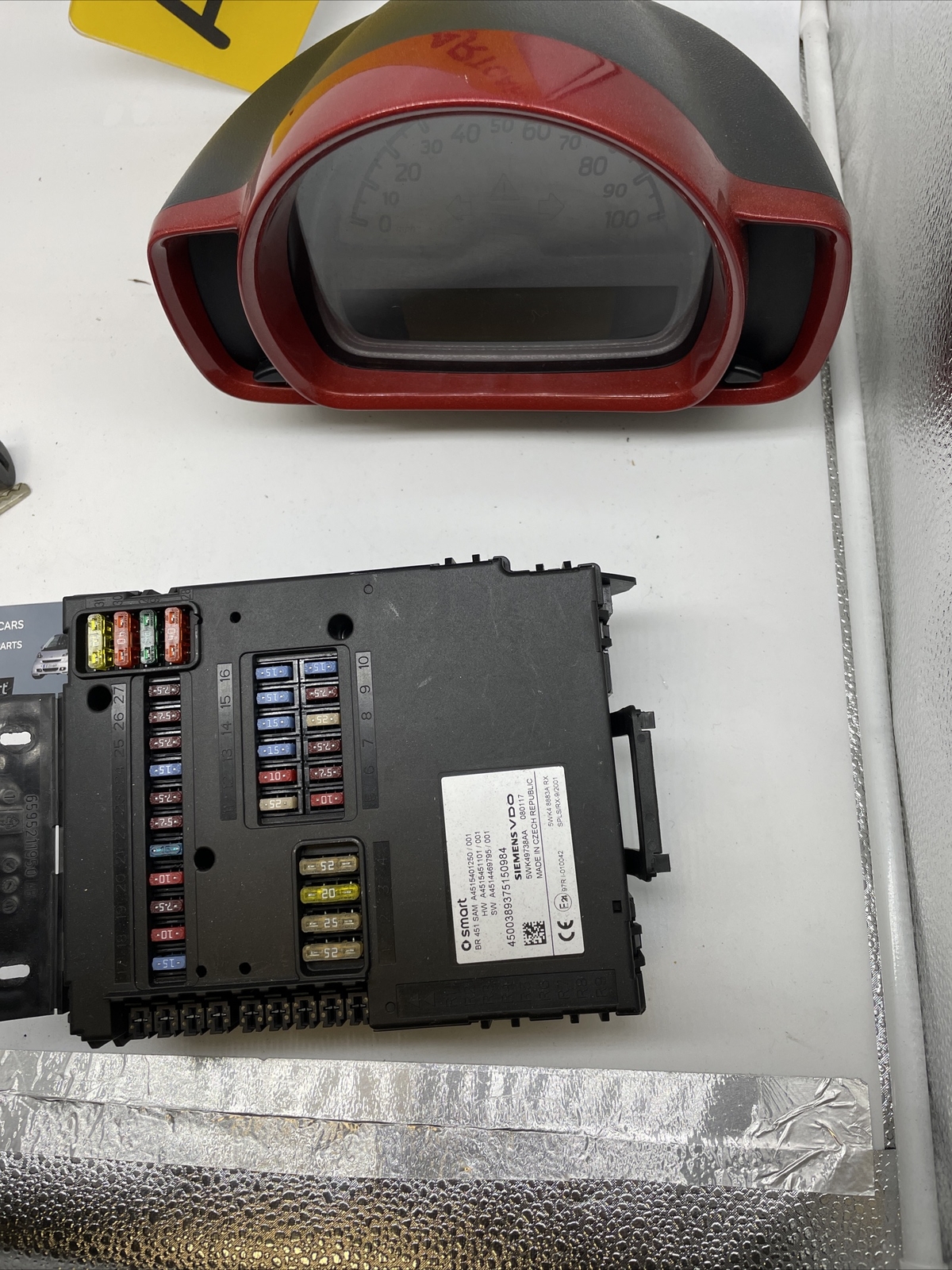 SMART CAR 451 FORTWO COUPE 2007/09 1 0 Turbo ECU KIT & SAM UNIT 97000 Miles Image 5