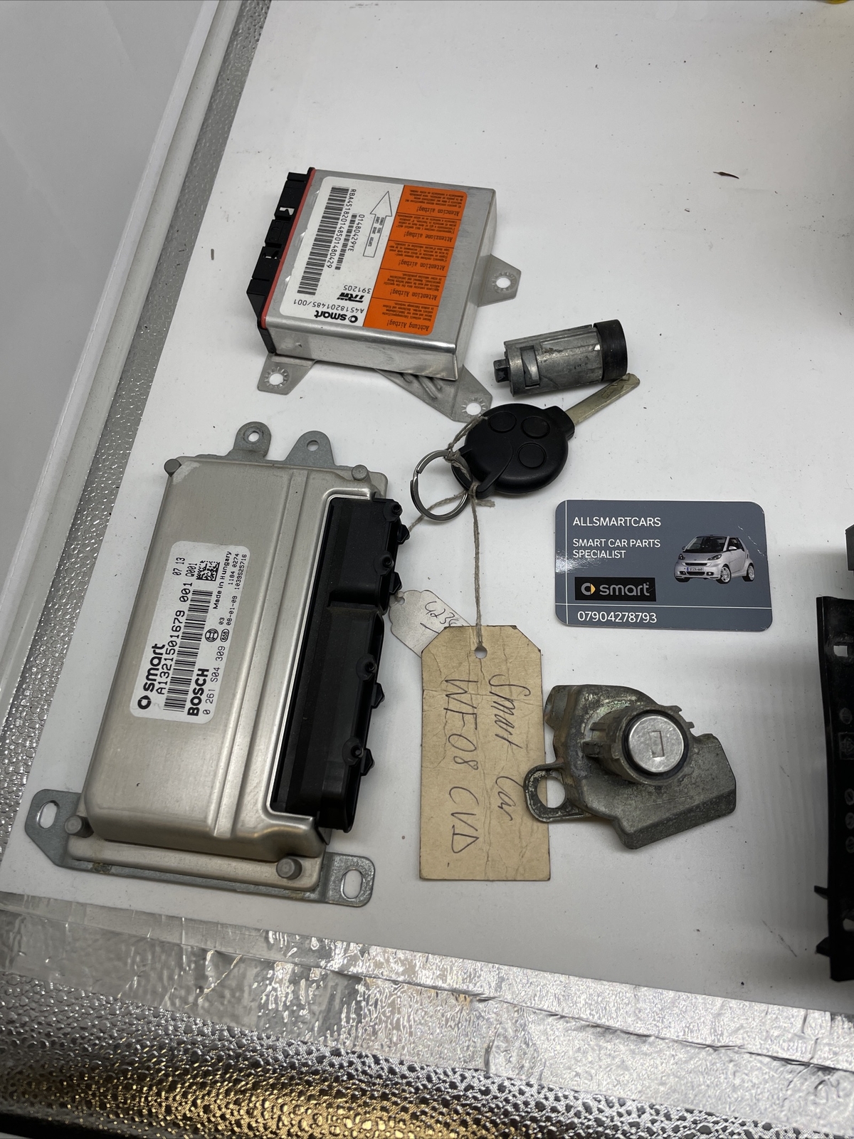 SMART CAR 451 FORTWO COUPE 2007/09 1 0 Turbo ECU KIT & SAM UNIT 97000 Miles Image 7