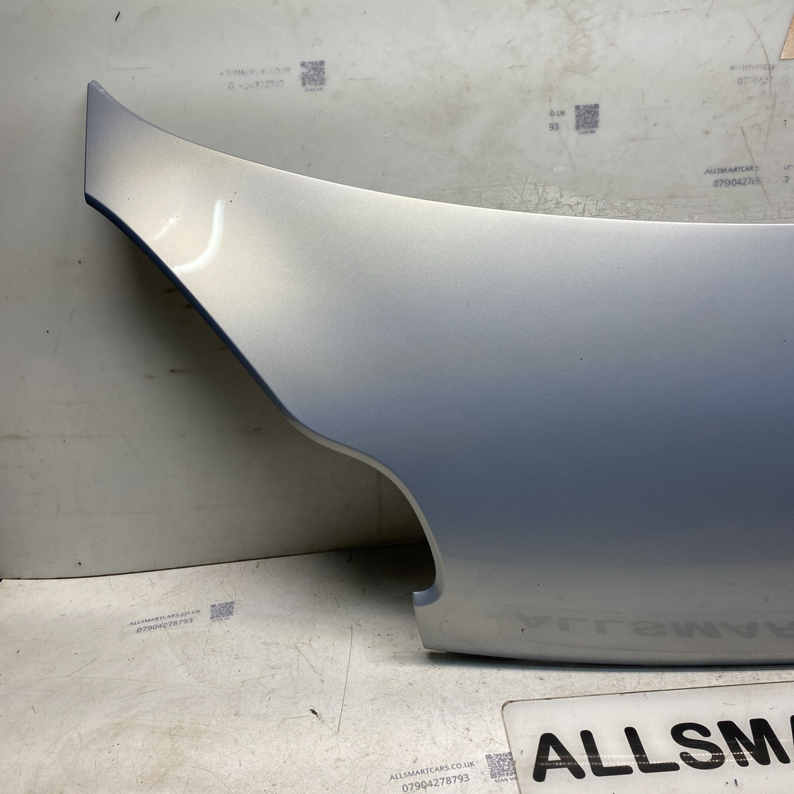 SMART FORTWO 2011 MK2 451 FRONT BARE HOOD BONNET PANEL SHELL BABY BLUE 2007 14 Image 2