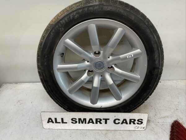 SMART FORTWO 450 REAR ALLOY WHEEL & TYRE 175/55/15 0015426V001 2000 14