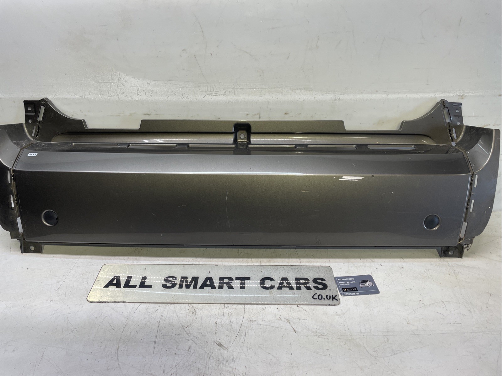 SMART FORTWO 451 REAR BUMPER CENTRE PANEL GREY (scratches)